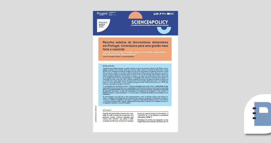 Recolha seletiva de biorresíduos alimentares em Portugal – S4P-23