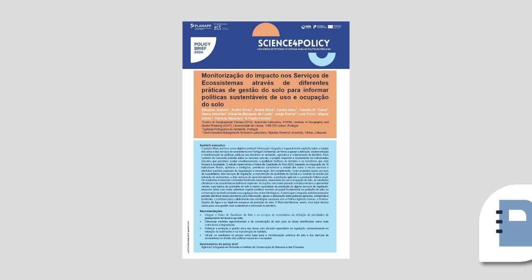 Monitorização de serviços de ecossistema para políticas sustentáveis de solo – S4P-24