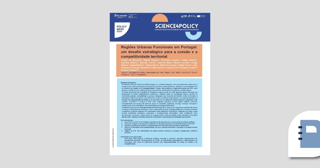 Regiões urbanas funcionais em Portugal – S4P-24